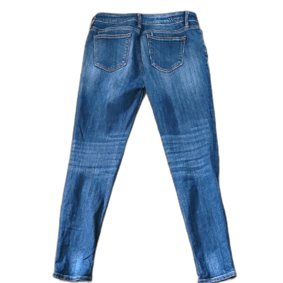 Vigoss 6/28 Women's Skinny Jagger Distressed Blue Jeans - Picture 3 of 4